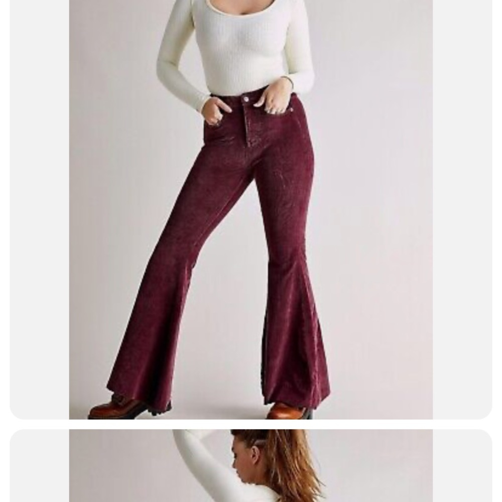 CRVY cord lace up flare